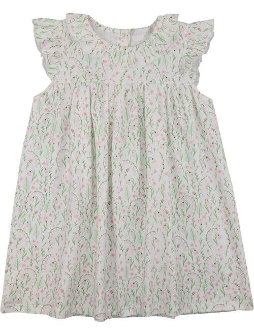 Pink and Green Floral Knit Dress | Cecil and Lou