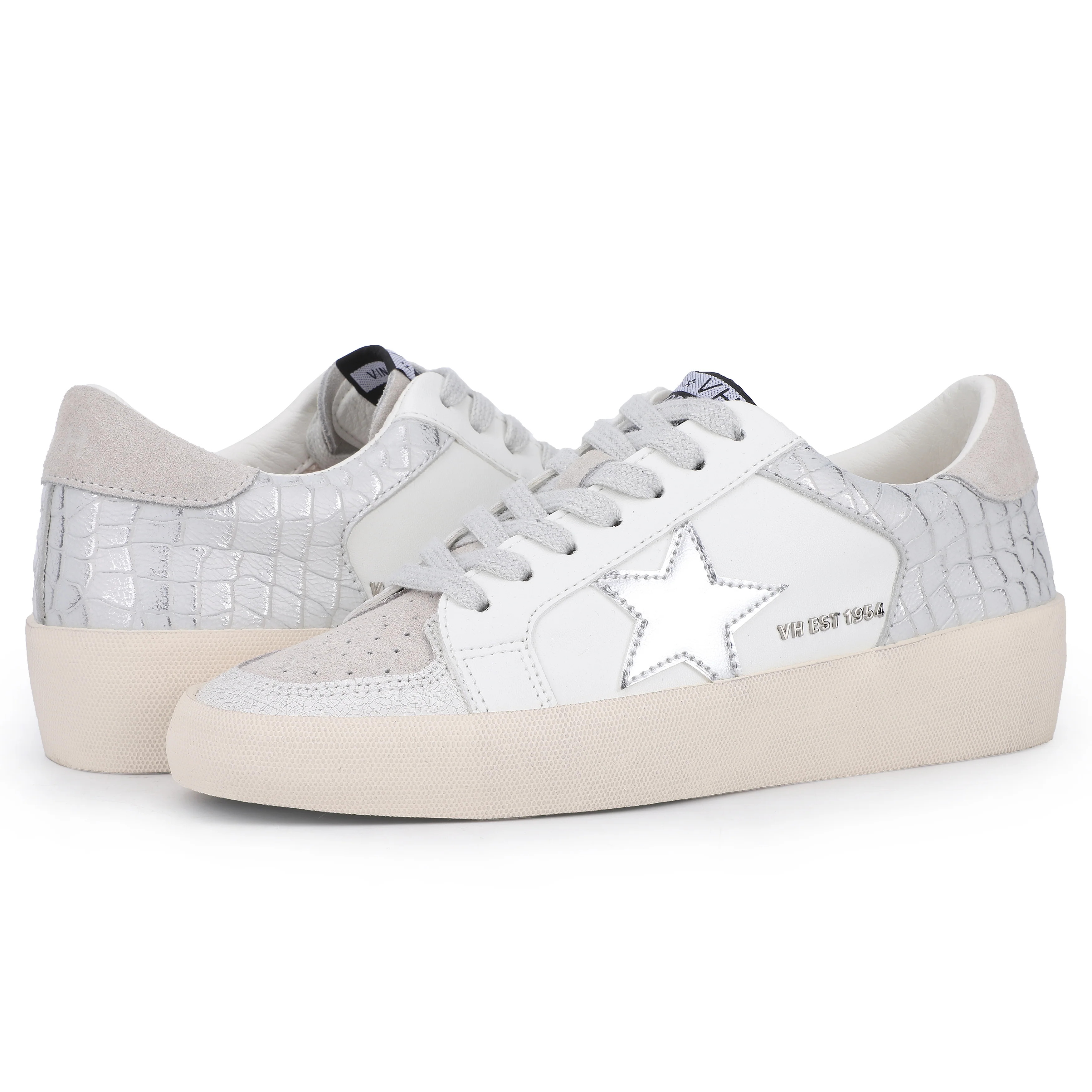 KENNA- WHITE GREY SILVER | Vintage Havana