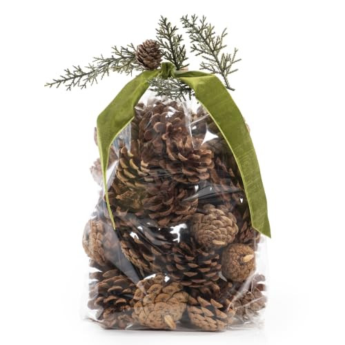 ANDALUCA Pinecone Vase & Bowl Fillers | Scented Pine Cones Decor (Natural) | Amazon (US)