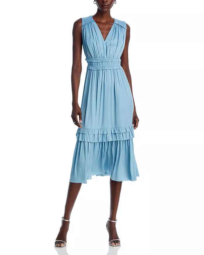 T Tahari Ruffled Midi Dress Women - Bloomingdale's | Bloomingdale's (US)