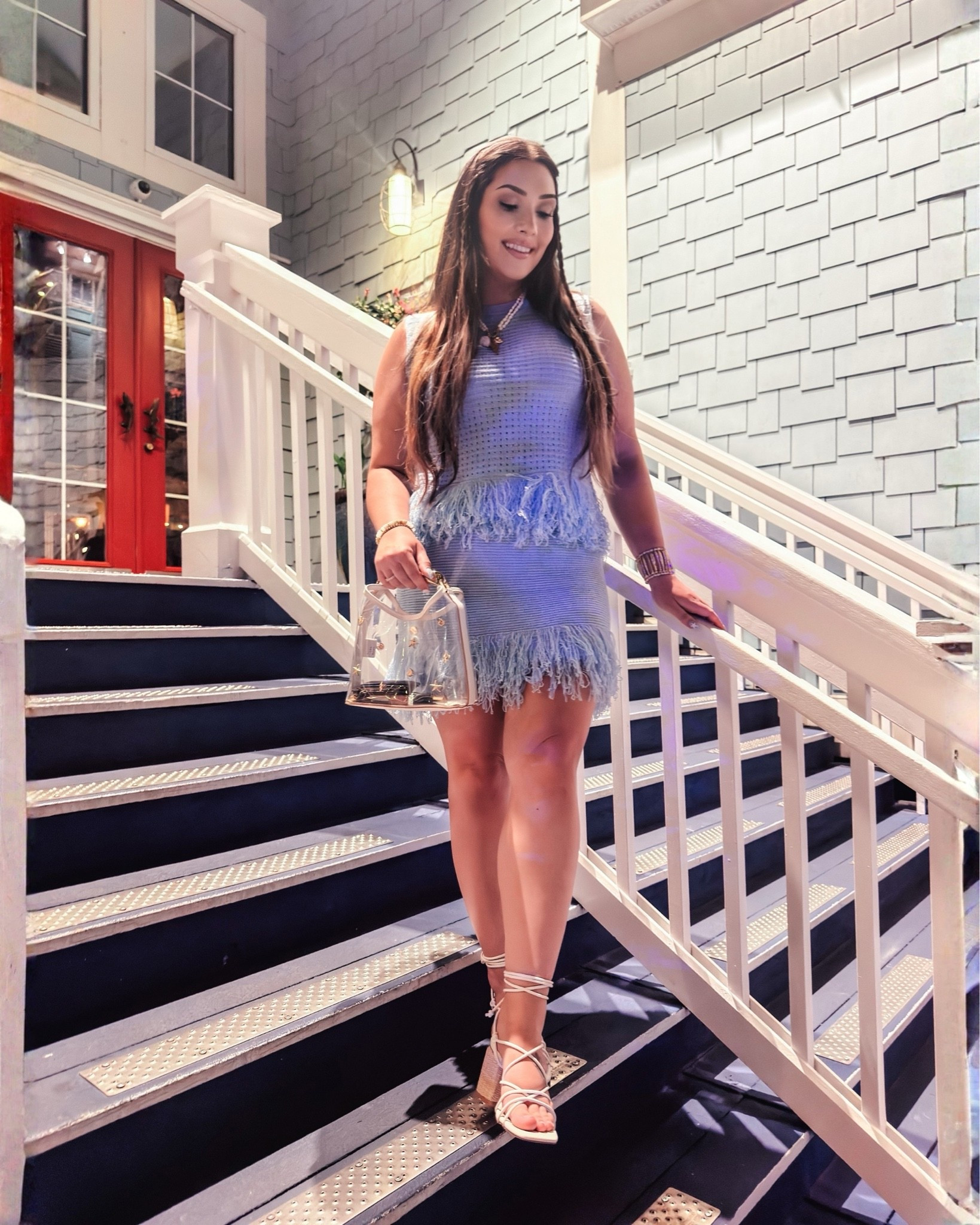 Obsessed with this little fringe set from Amazon! The fit is amazing and it is ADORABLE on! 😍🩵

#LTKootd #LTKgrwm #LTKMidsize