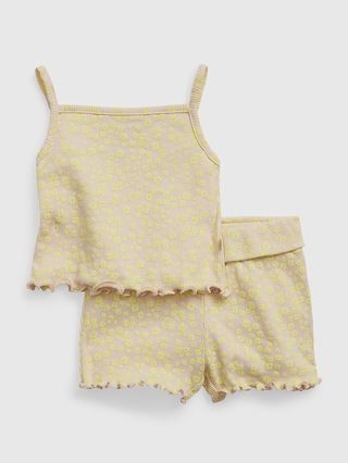 Baby 100% Organic Cotton Mix and Match Ribbed Outfit Set | Gap (US)