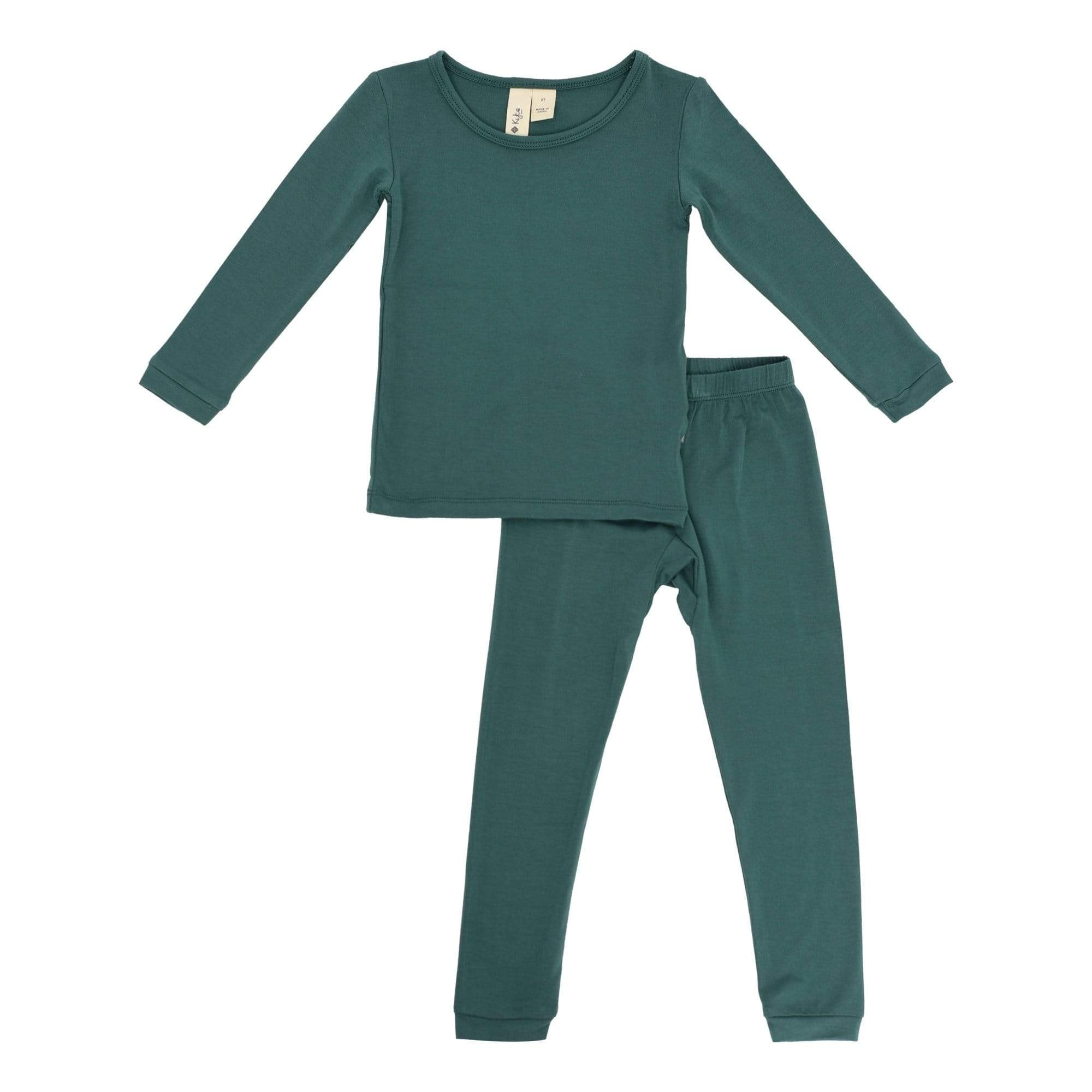 Toddler Pajama Set in Emerald | Kyte BABY