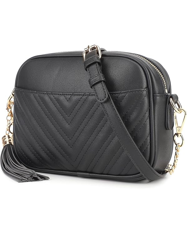 lola mae Quilted Crossbody Bag, Trendy Design Shoulder Purse | Amazon (US)