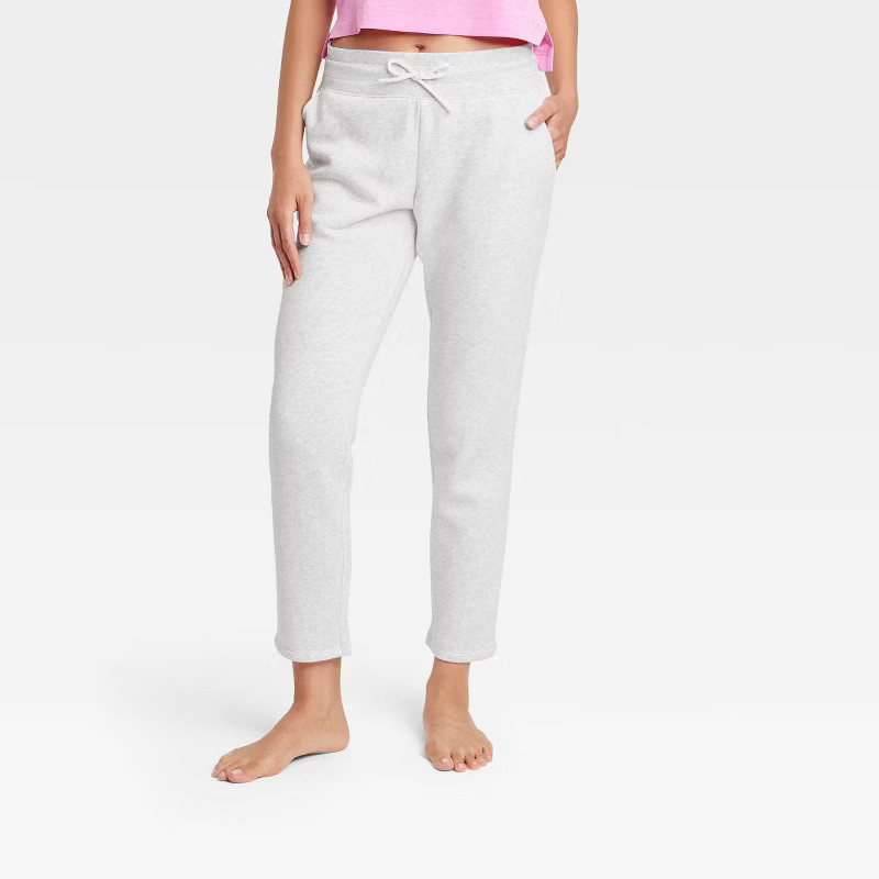 Women's Fleece Tapered Leg Pants - All in Motion™ | Target