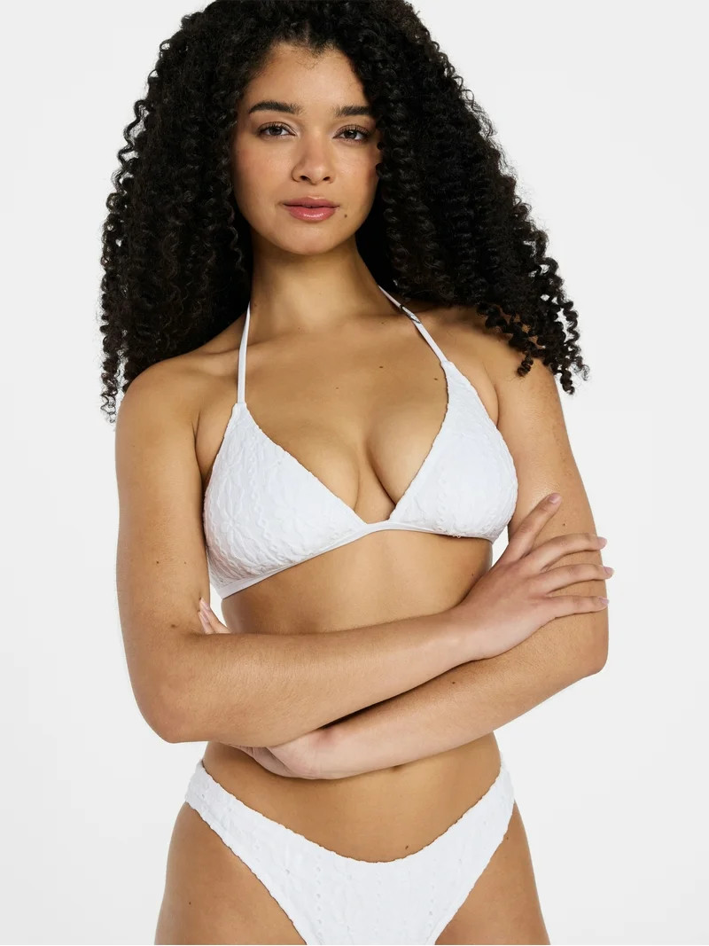 No Boundaries Missy Daisy Triangle Bikini Top, Women's XXS-XXL | Walmart (US)