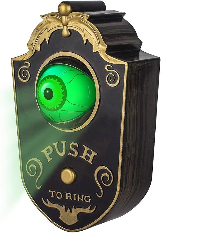 KizBruo Halloween Decoration for Indoor & Outdoor, Talking Doorbell for Halloween Decor with Ligh... | Amazon (US)