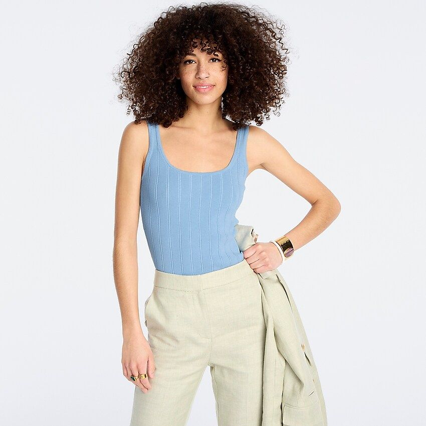 Supersculpt scoopneck sweater-tank | J.Crew US