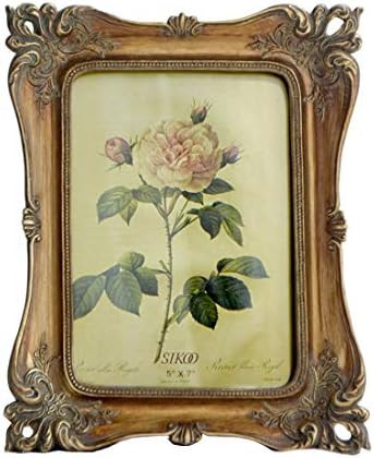 SIKOO Vintage Picture Frame Antique Ornate Photo Frame Tabletop and Wall Hanging with High Defini... | Amazon (US)