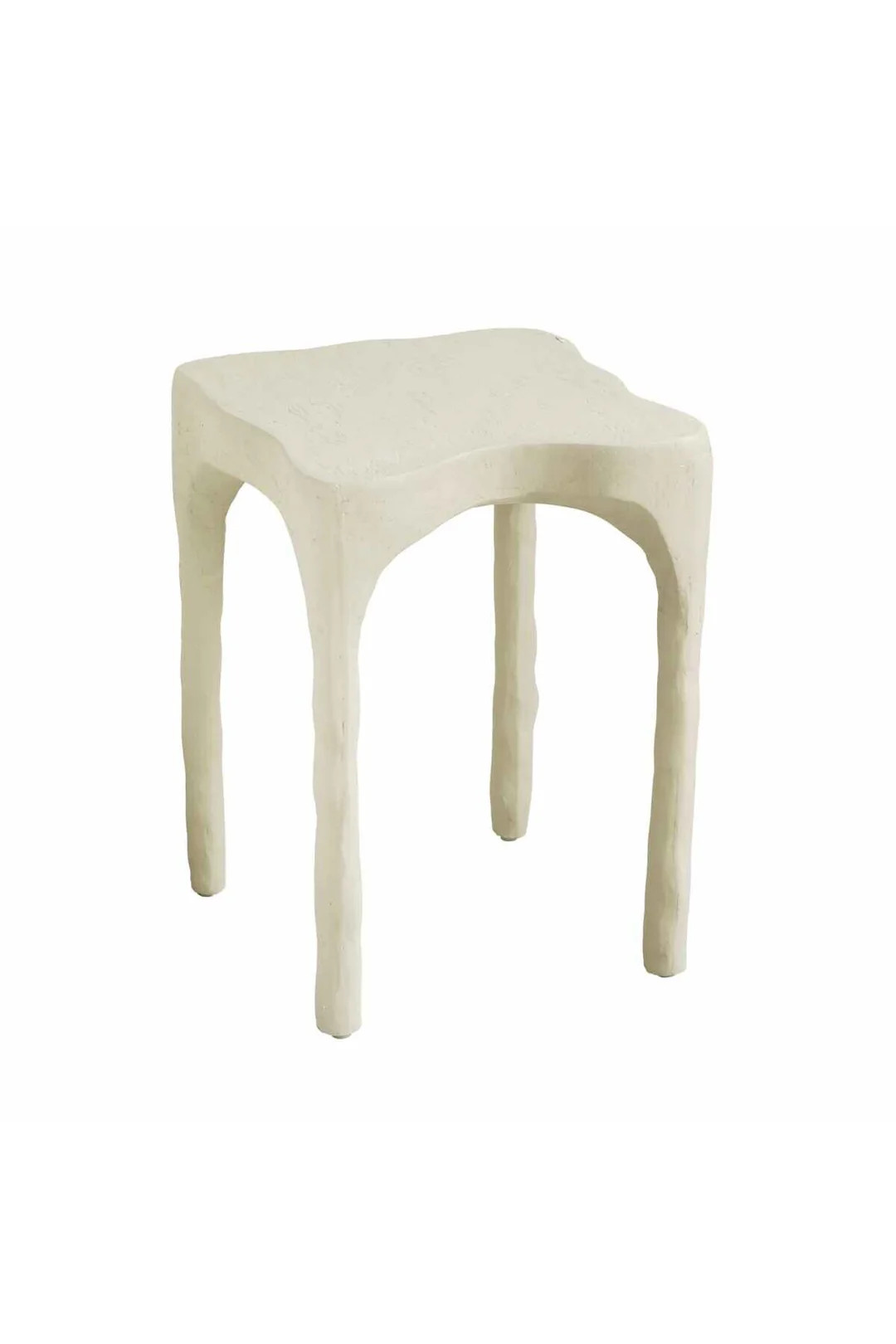 Skully Cream Textured Side Table | THELIFESTYLEDCO