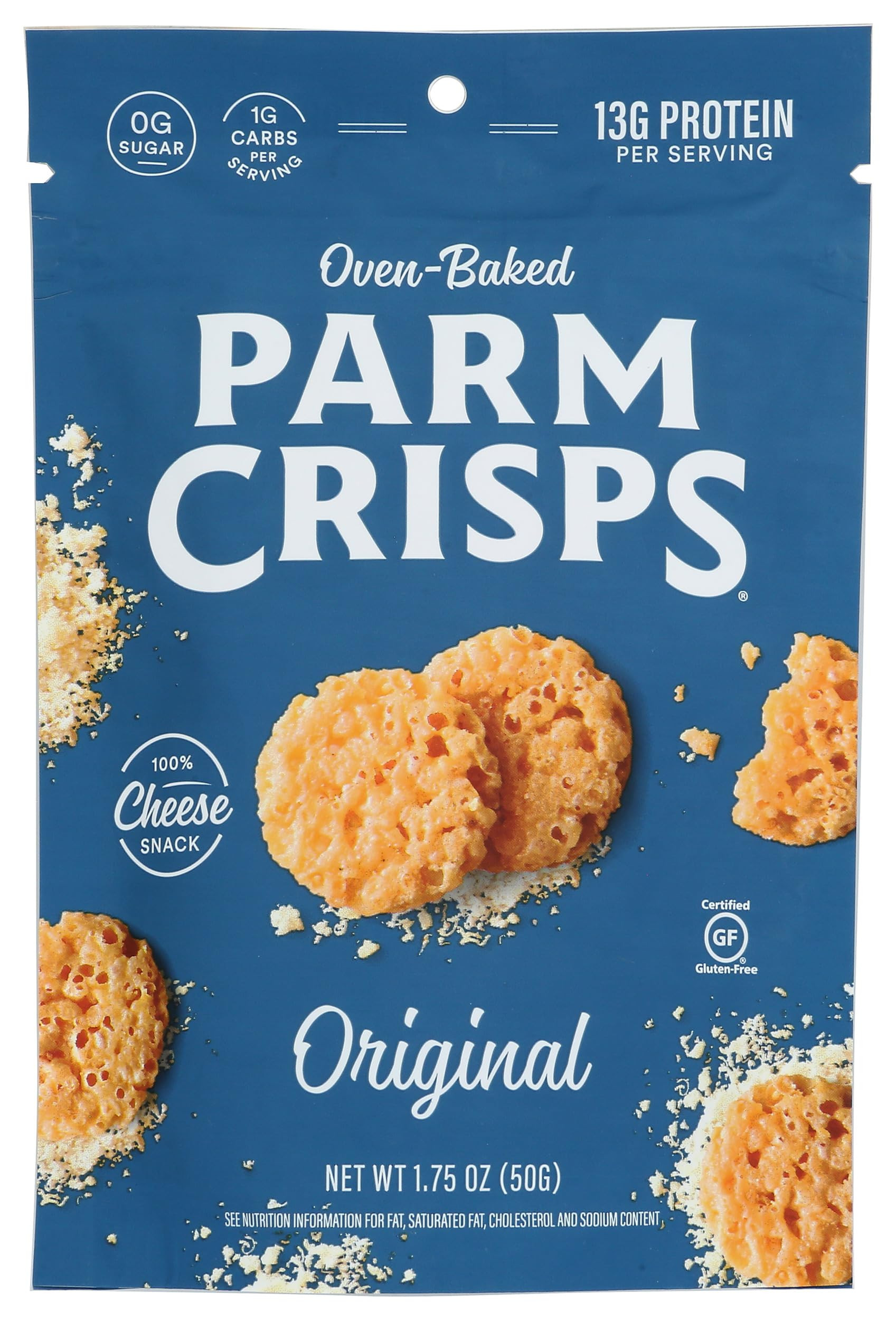 Parm Crisps Oven-Baked Original Cheese Snack, 1.75 oz | Amazon (US)