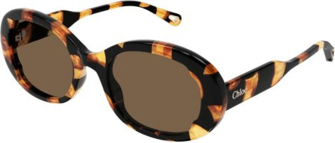Chloe CH0197S Sunglasses 003 - Havana - Brown Women Oval | Designer Optics