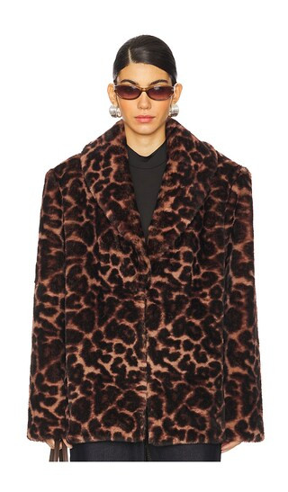 Rowan Jacket in Dark Leopard | Revolve Clothing (Global)