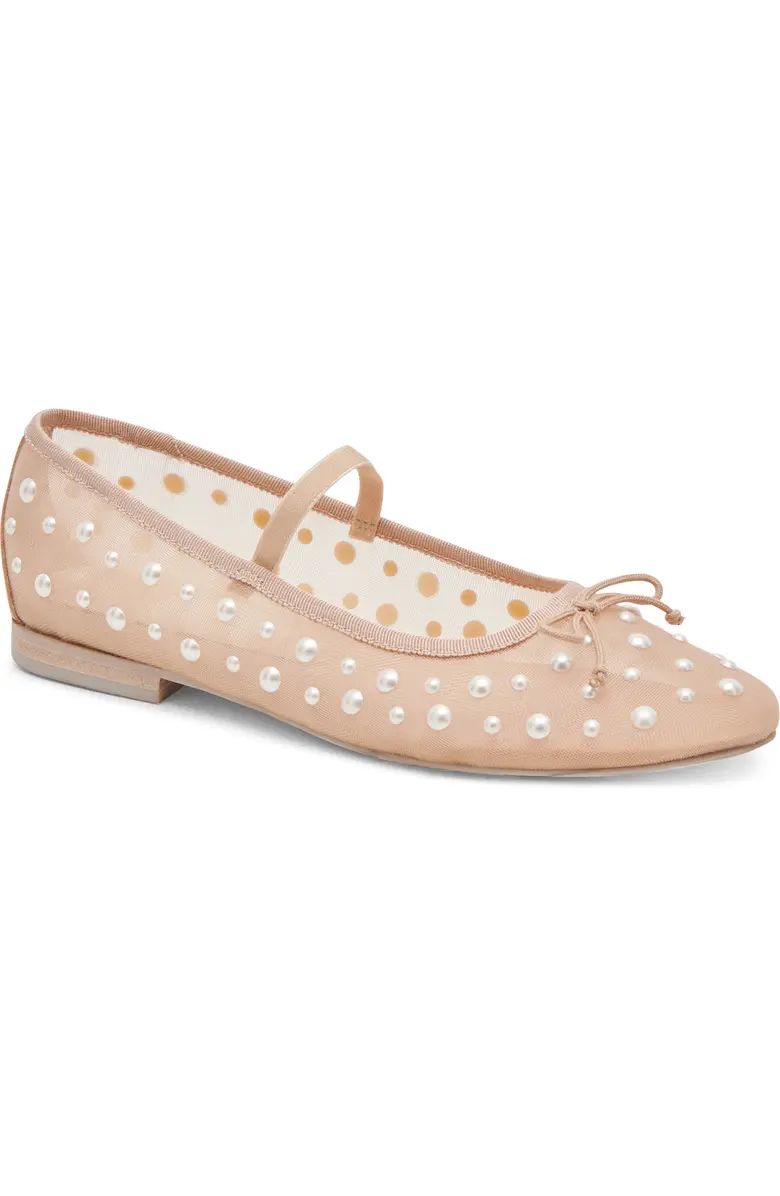 Dolce Vita Cadel Imitation Pearl Mary Jane Flat (Women) | Nordstrom | Nordstrom