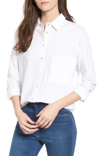 Women's Chloe & Katie Embroidered Back Shirt | Nordstrom