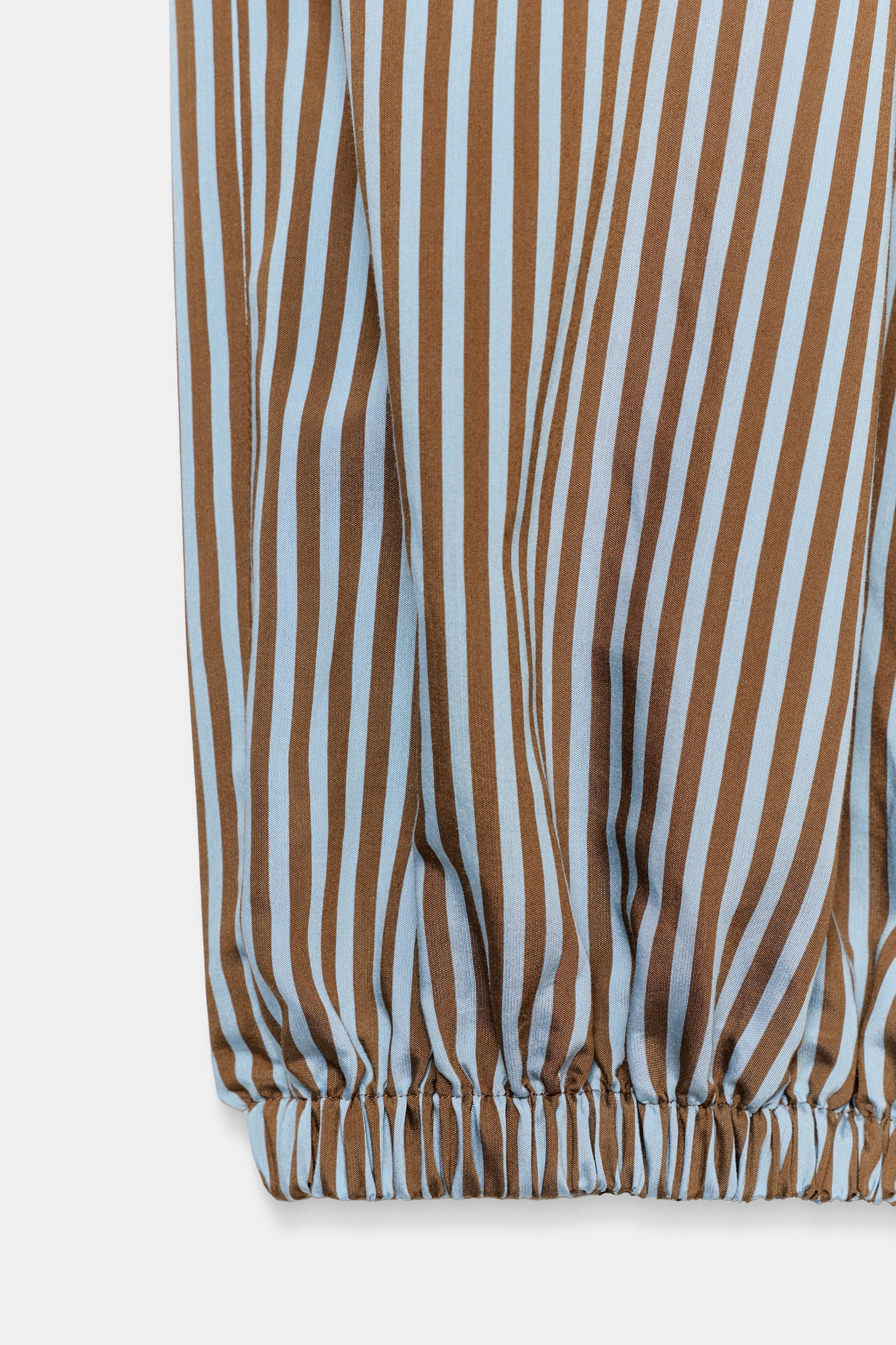 ZW COLLECTION STRIPED BALLOON PANTS | Zara US