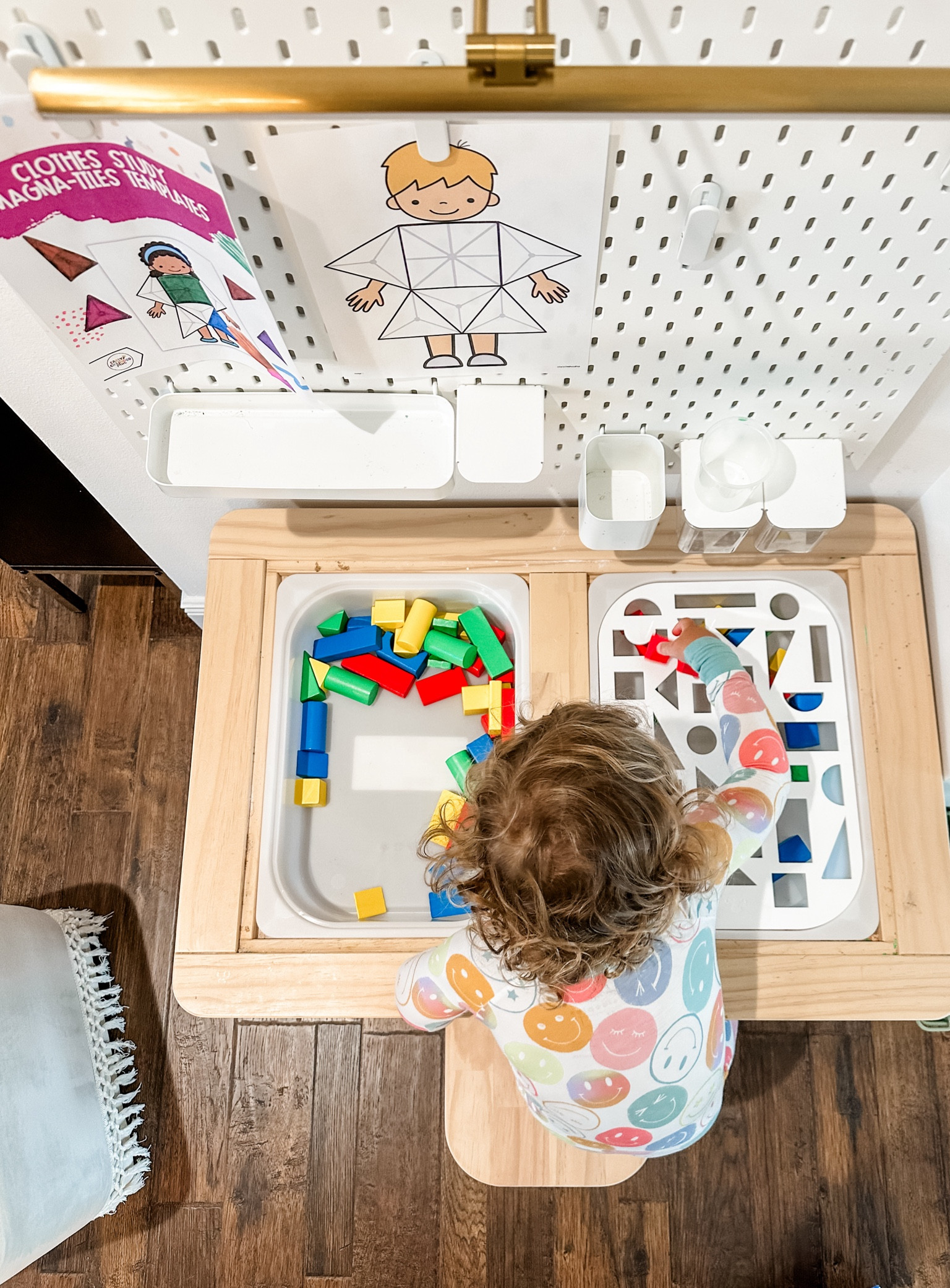 Sensory table shape sorting insert • toddler activity • homeschool preschool • educational toys • sensory table setup • 

#LTKKids #LTKBaby #LTKBacktoSchool