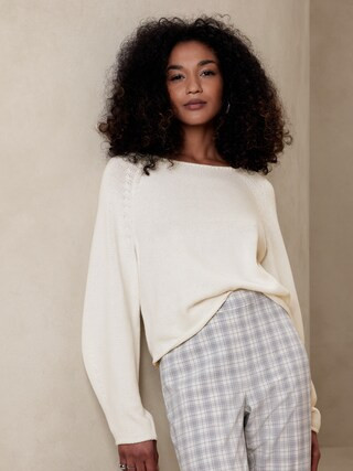 Boat-Neck Chunky Sweater | Banana Republic Factory