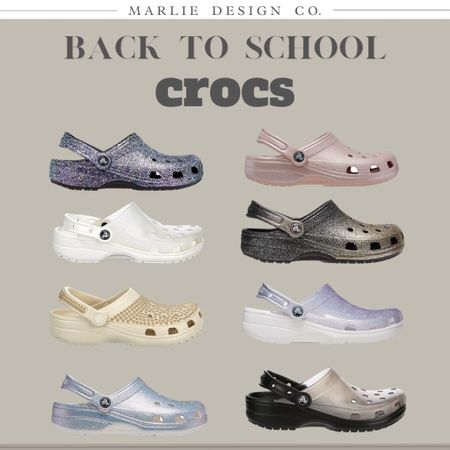 Back to school shoes | shoes for her | tween girls shoes | teen girl shoes | glitter ombré crocs | fashion crocs | rose gold crocs | glitter crocs 

#LTKkids #LTKshoecrush #LTKunder50