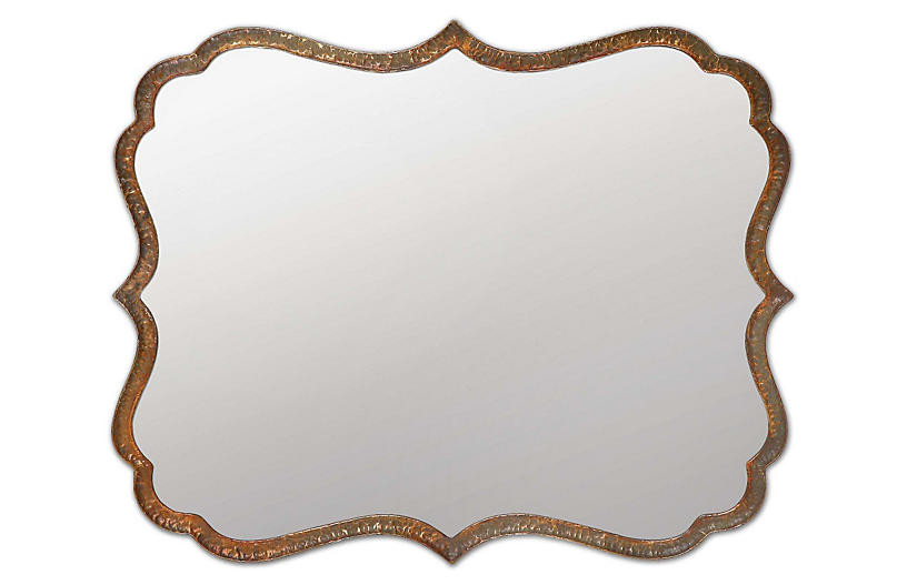 Harloff Wall Mirror, Copper | One Kings Lane