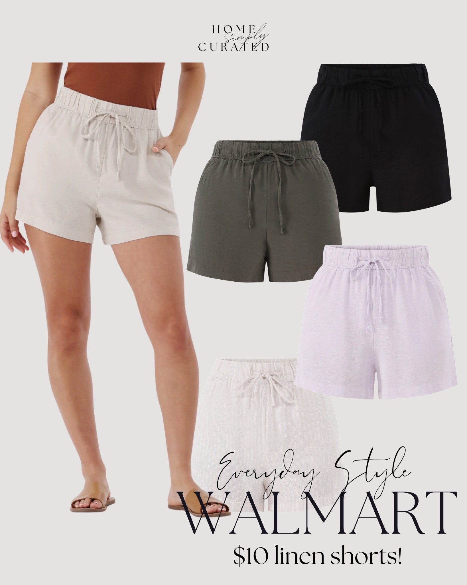 These linen shorts are only $10 at Walmart!! 

Summer clothes, beach clothes, swimsuit coverup 

#LTKTravel #LTKSeasonal #LTKStyleTip