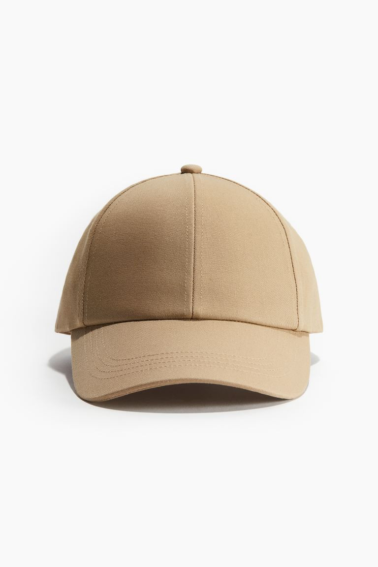Gorra de algodón - Beige oscuro - MUJER | H&M ES | H&M (FR, IT, ES, PT, BE)