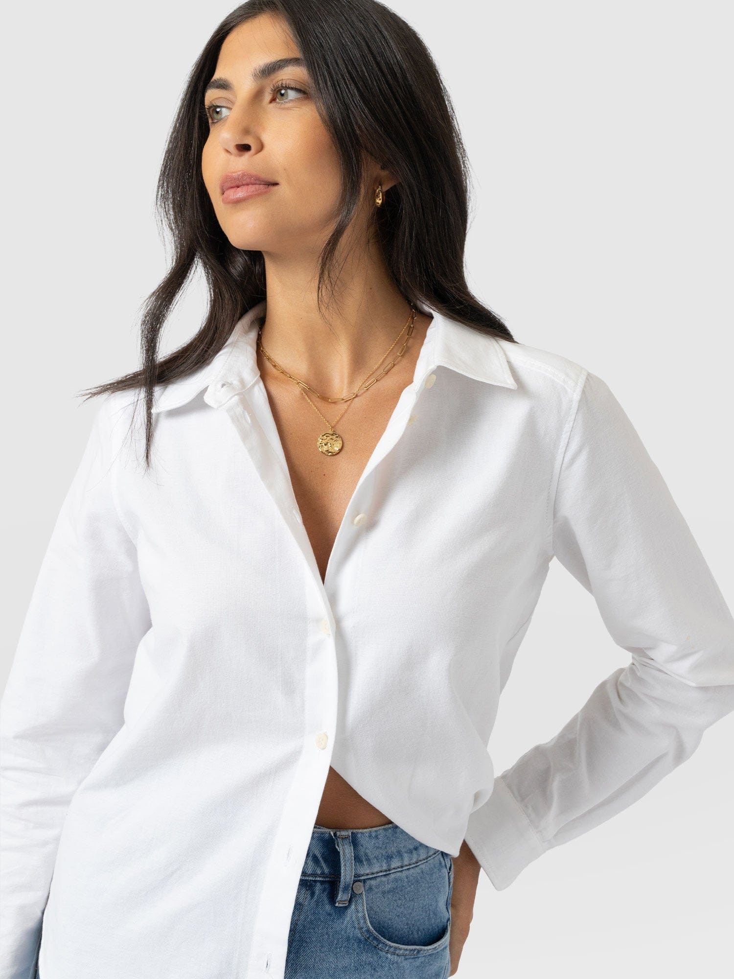 Anneliese Shirt - White | Saint + Sofia