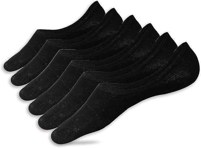 Eedor Women's 3/6/8 Pairs Thin No Show Socks Non Slip Flat Boat Line | Amazon (US)