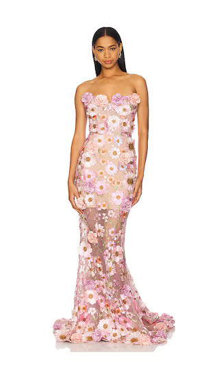 Bronx and Banco Jasmine Gown in Pink. - size S | Revolve Clothing (Global)