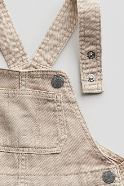 Twill Overalls - Beige - Kids | H&M US | H&M (US + CA)