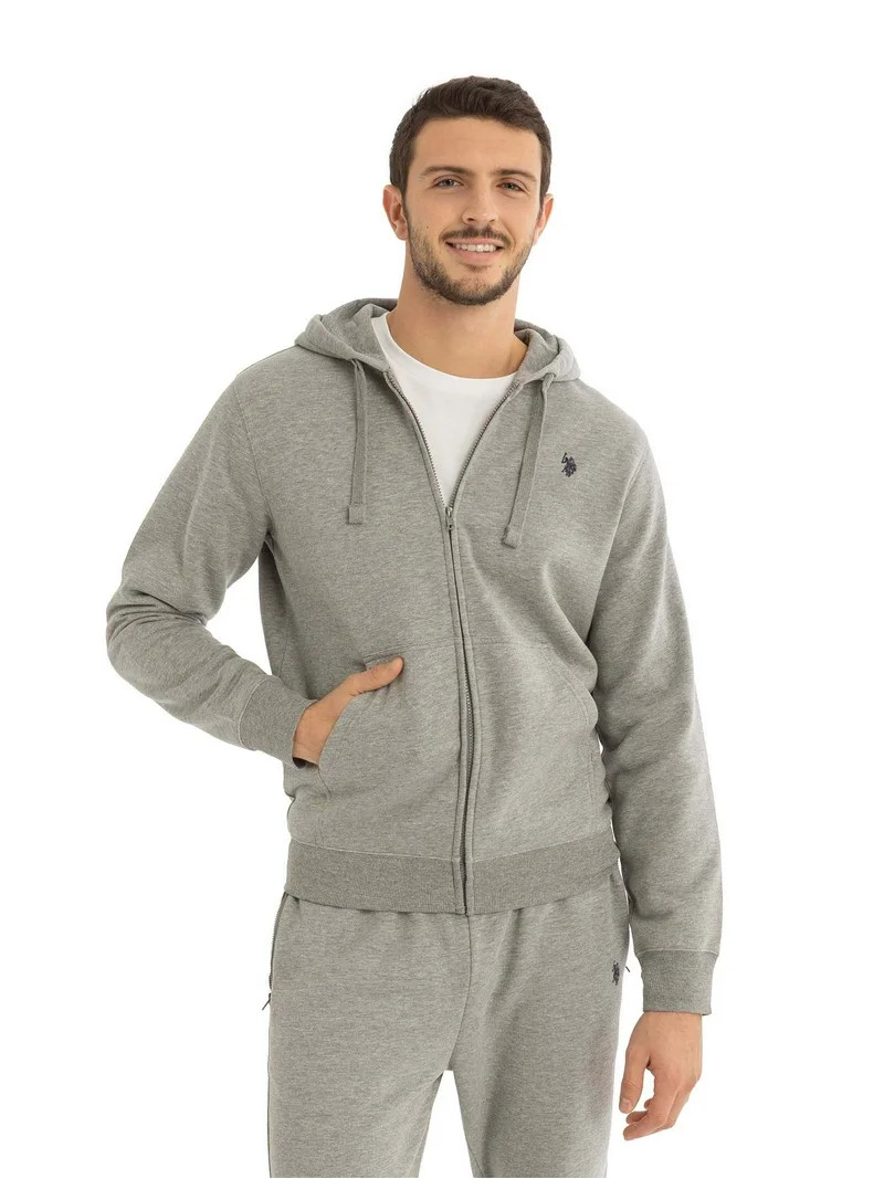 U.S. Polo Assn. Men's Full Zip Fleece Hoodie | Walmart (US)