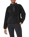 Amazon Aware Women's Relaxed-Fit Recycled Polyester Microfleece High Neck Pullover (Available in Plus Size), Black, XX-Large | Amazon (US)