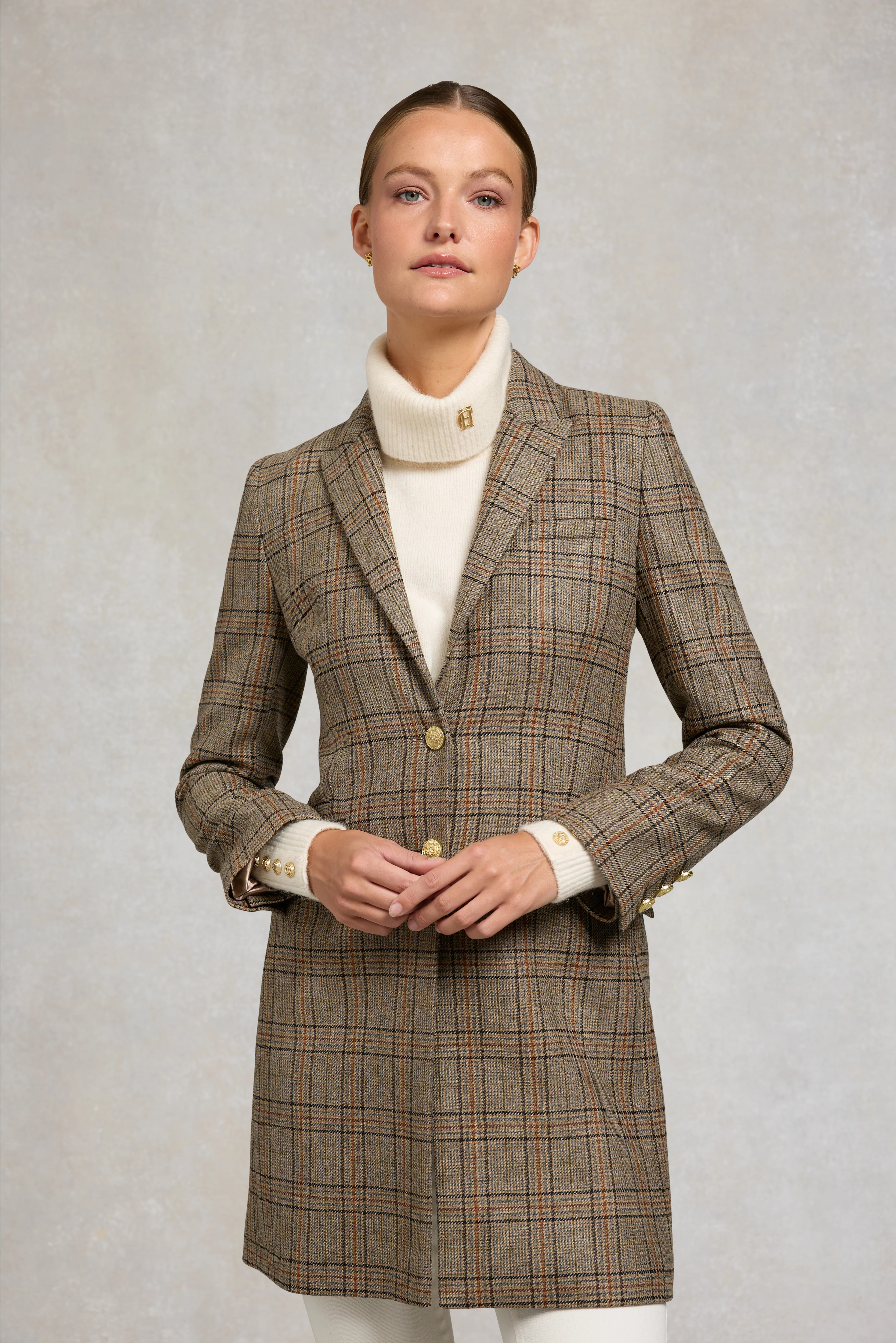 Highgrove Coat (Bourbon Tweed) | Holland Cooper