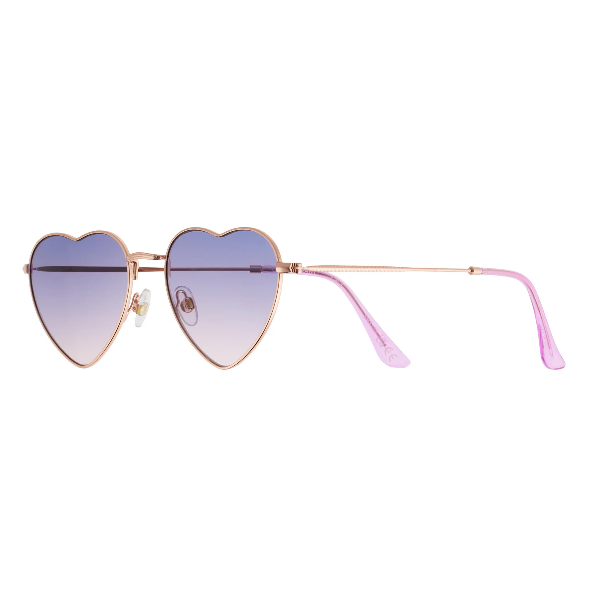 Women's Cali Blue Metal Heart Sunglasses | Kohl's