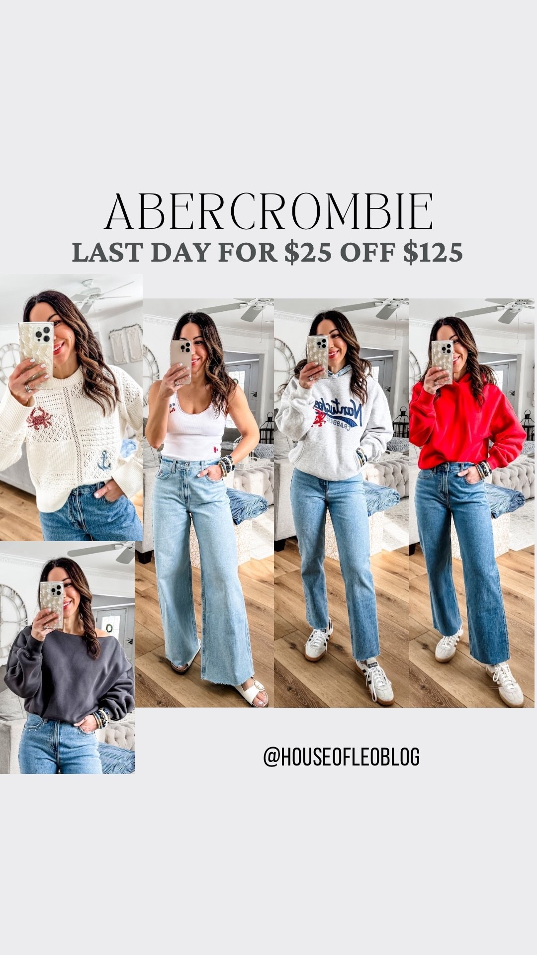 Abercrombie sale. Jeans 25. Tops small.

#LTKOver40