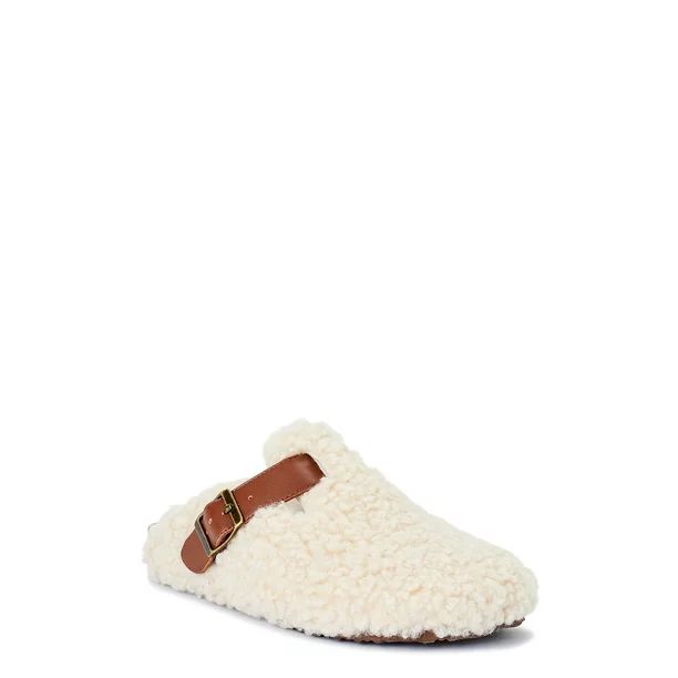 Time and Tru Women's Sherpa Clog - Walmart.com | Walmart (US)