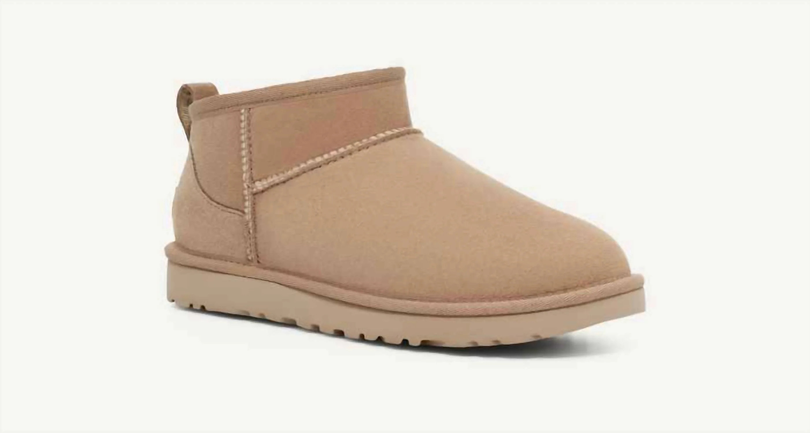 Unisex Classic Ultra Mini Boots In Sand | Shop Simon
