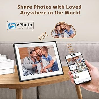 Dragon Touch 10.1'' WIFI Digital Picture Frame - 1280*800 HD IPS Touch Screen Digital Photo Frame... | Amazon (US)