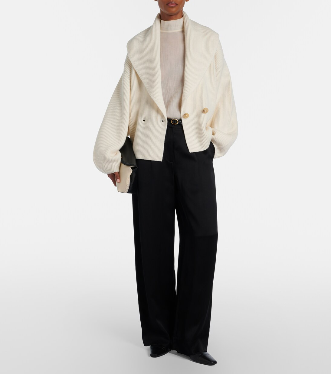 Ribbed-knit wool-blend cardigan | Mytheresa (IT)