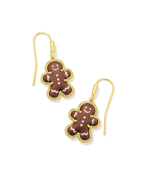 Gingerbread Gold Drop Earrings | Kendra Scott
