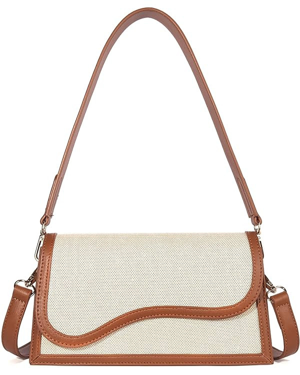 Telena Shoulder Bag for Women, Vegan Leather Women's Shoulder Purses Handbags with 2 Removable St... | Amazon (US)