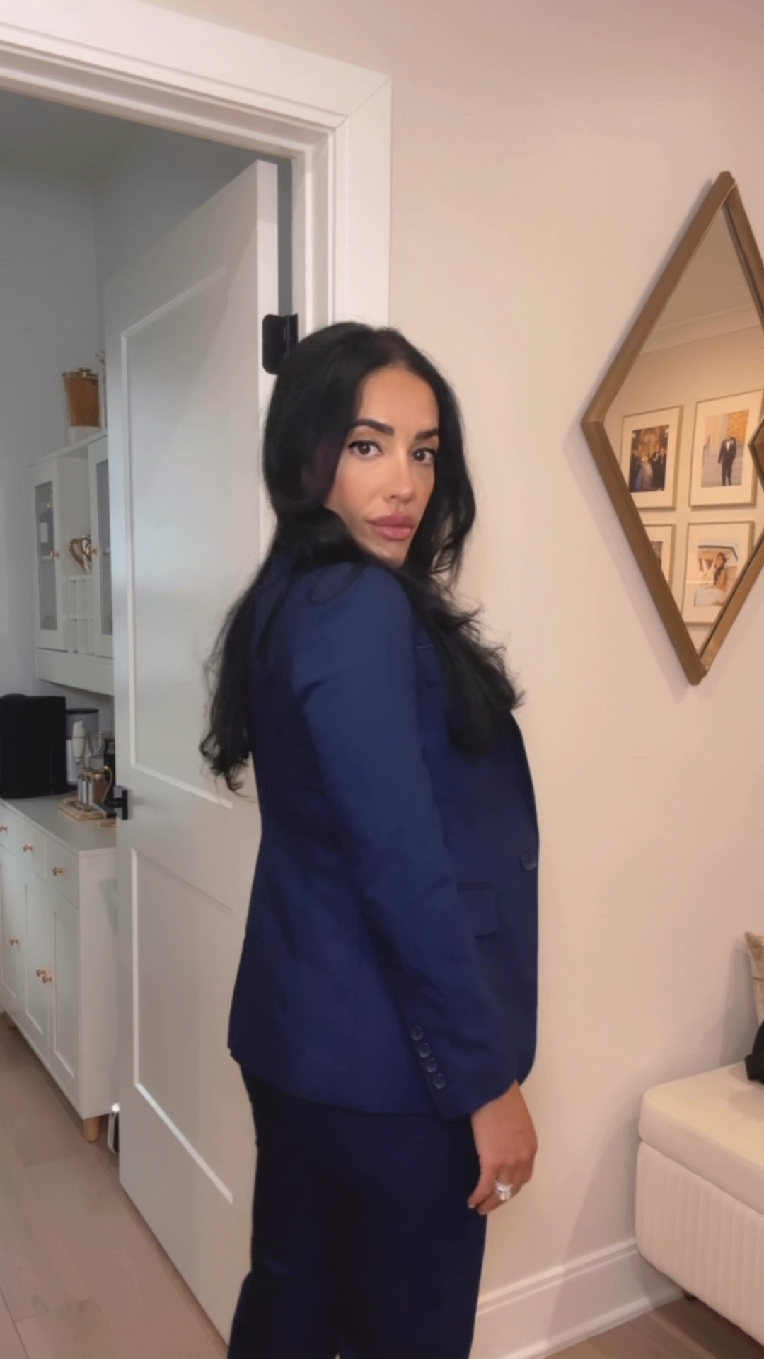 Navy pantsuit 💙

Definitely TTS. I did XS, but could’ve gotten S for a more comfortable fit  

#LTKStyleTip #LTKPetite #LTKWorkwear