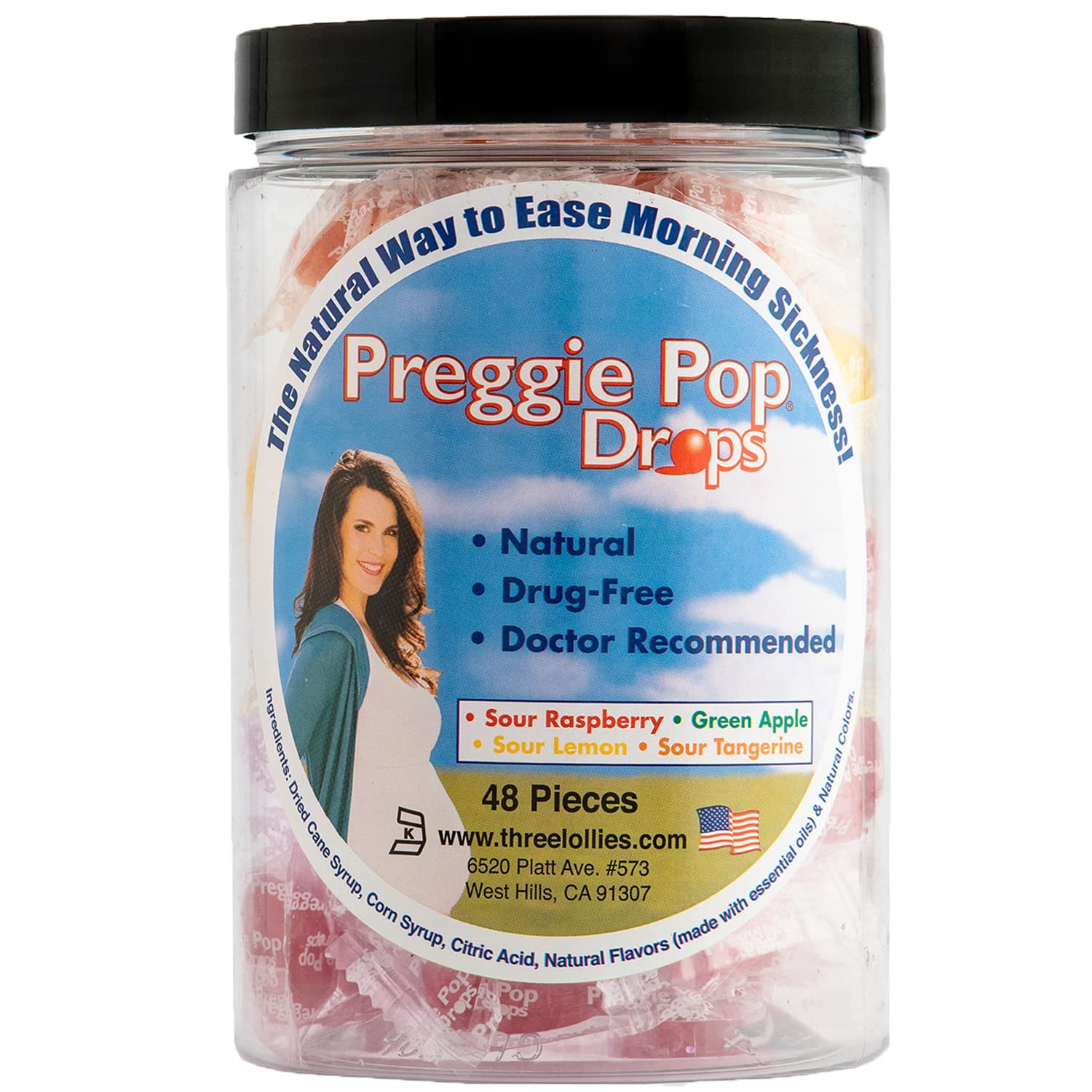 Preggie Pop Drops Morning Sickness Relief for Pregnant Women. Assorted Yummy Candy Drops for Preg... | Amazon (US)