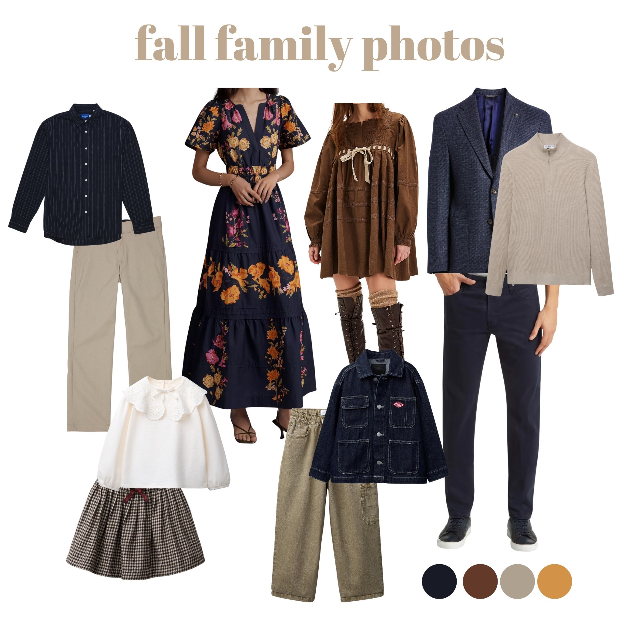 Fall family photos coming up? As a photographer for 19 years, I have learned a lot about clothes and coordination for photos. Here is a mock up to help!;) 

#LTKFamily #LTKSeasonal #LTKStyleTip