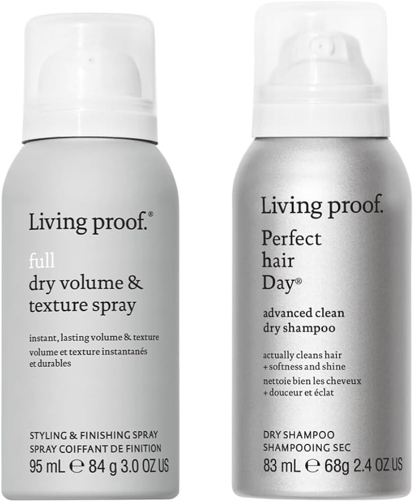 Living Proof Travel Size Advanced Clean Dry Shampoo + Dry Volume & Texture Spray Bundle ($37 Valu... | Amazon (US)