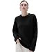 SUUKSESS Women Cashmere Blend Oversized Sweaters Long Sleeve Pullover Tops | Amazon (US)