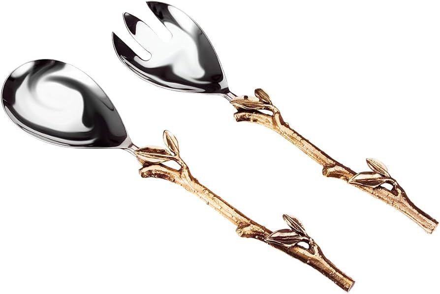 Leaf Design 2 Tone Salad Set | Amazon (US)