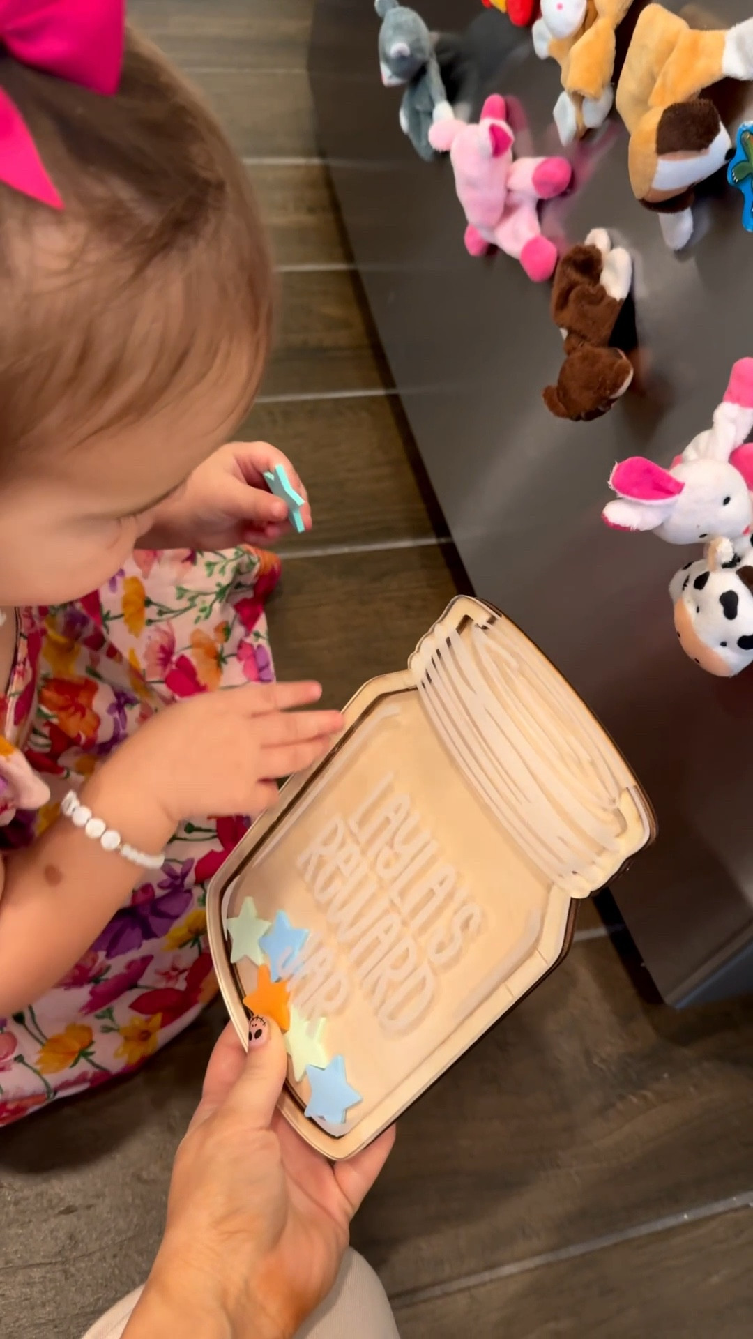 The kids reward star jars! Layla understands it now and she gets so excited when she helps me out with something she knows she gets a star!

#LTKKids #LTKFindsUnder50 #LTKFamily