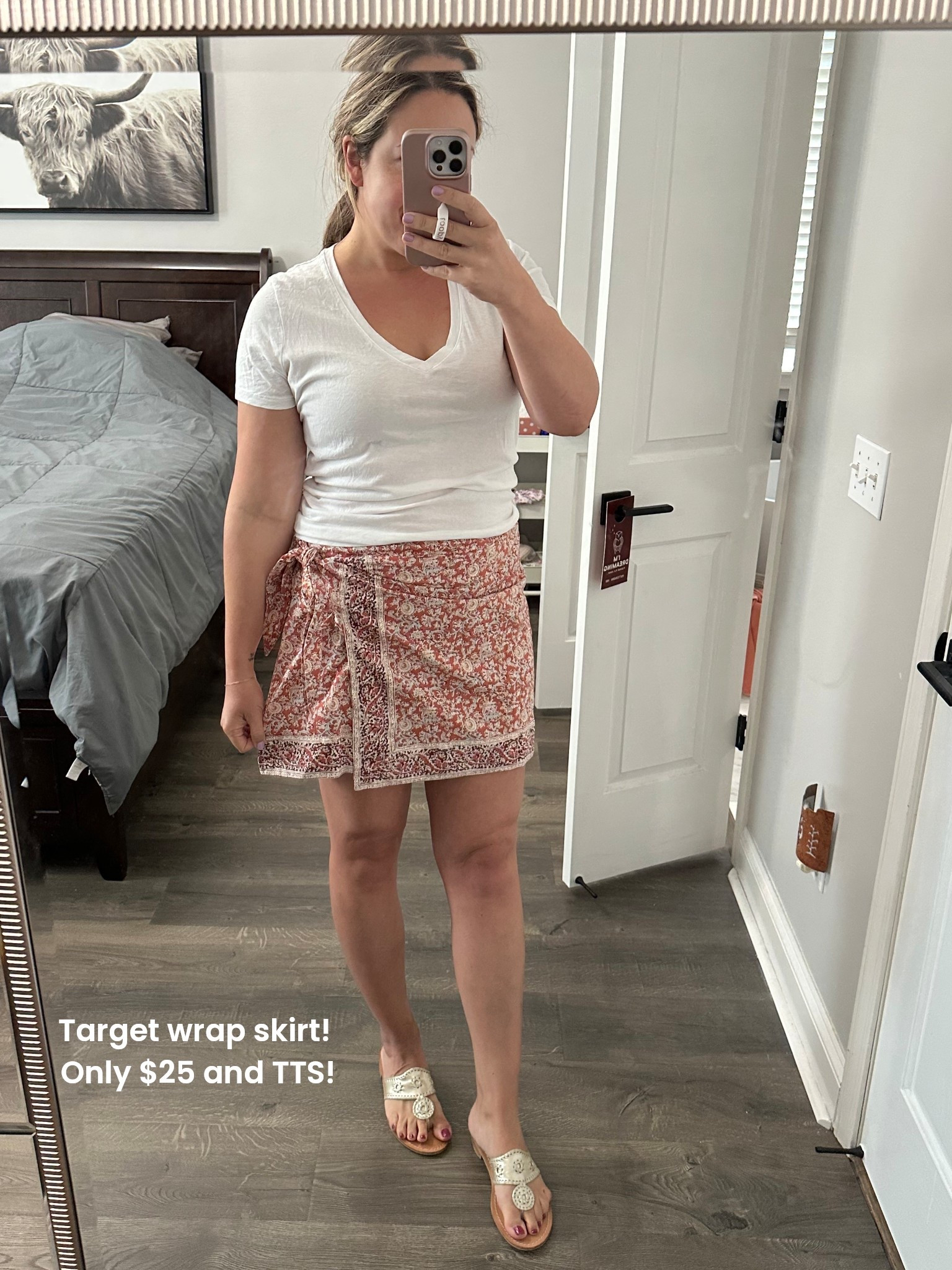 Adorable Target wrap skirt only $25! True to size!

#LTKStyleTip #LTKFindsUnder50 #LTKSeasonal