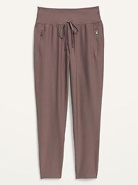 High-Waisted PowerSoft Zip Jogger Pants for Women | Old Navy (US)